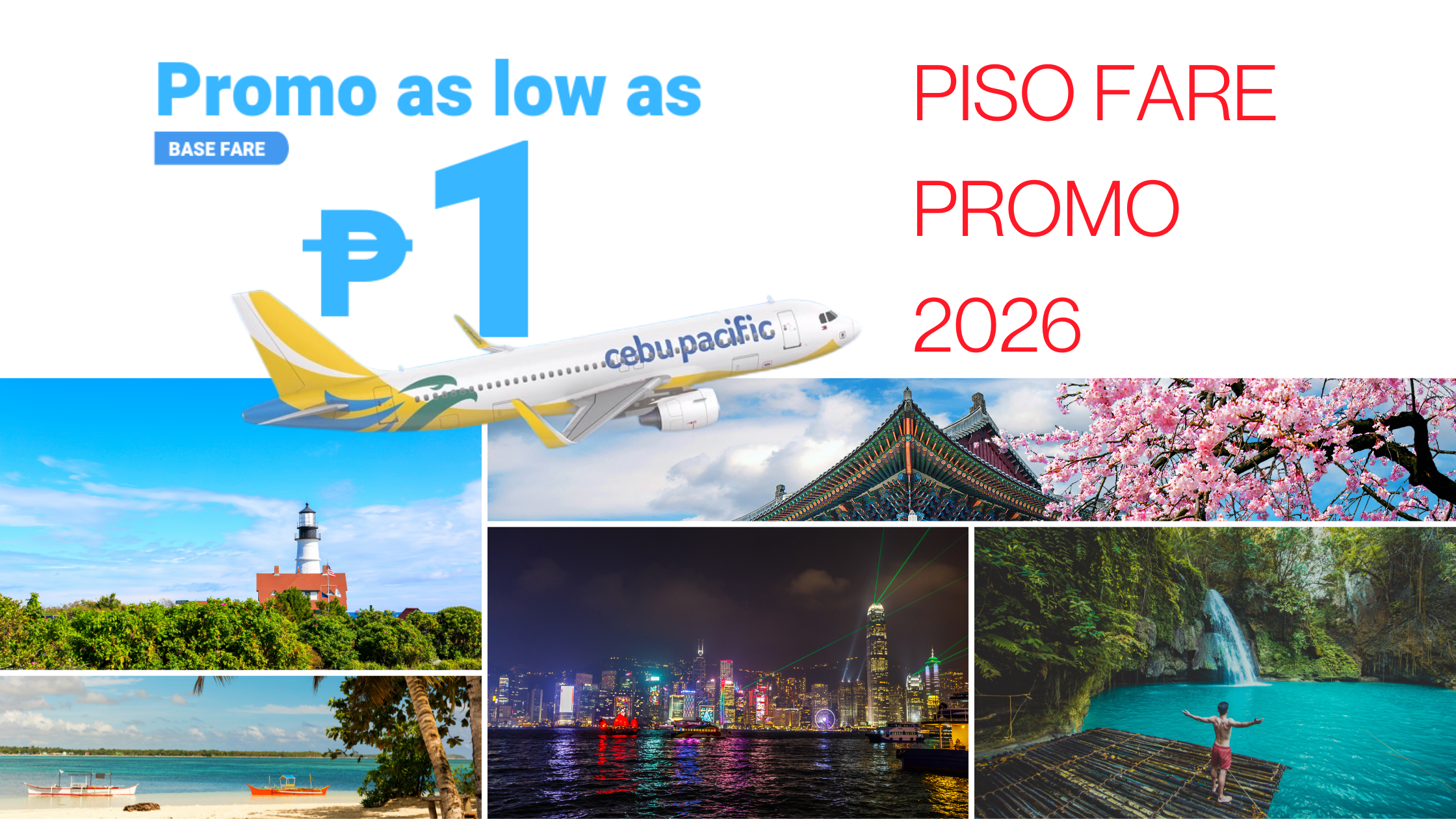 The Cebu Pacific Piso Sale for 2026 is here! Book P1 Promos
